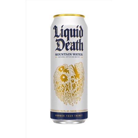 Liquid Death Liquid Death Mountain Water Spring Water 19.2 oz 1 pk 79